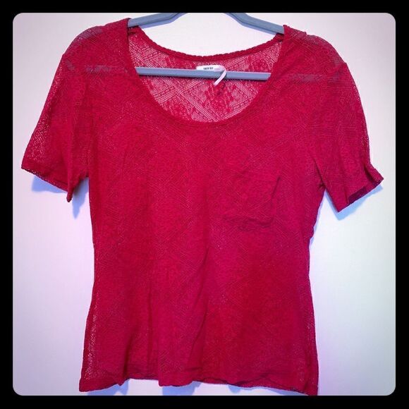 Kimchi Blue Lace Patterned Shirt - Picture 1 of 4